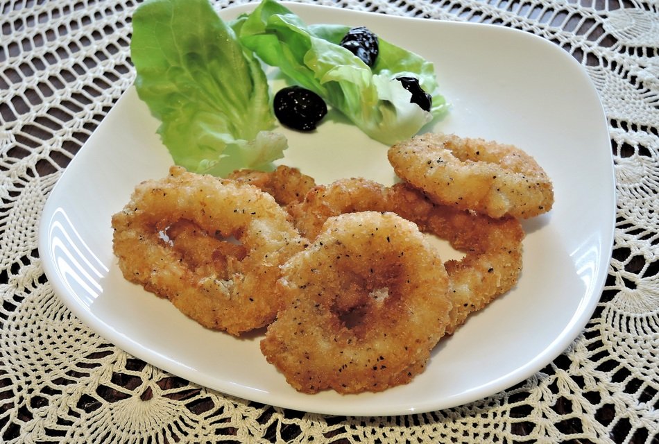 calamari squid roasted
