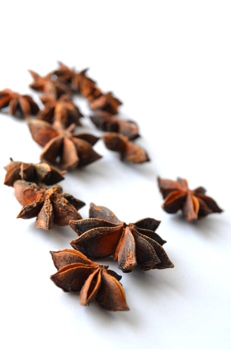 brown chinese star anise