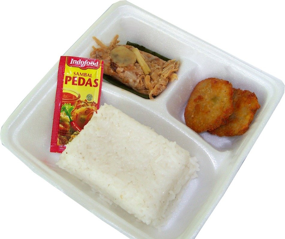 packed lunch with rice