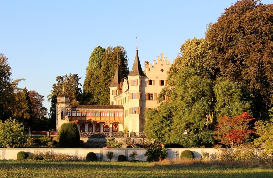 view of the castle in seeburg