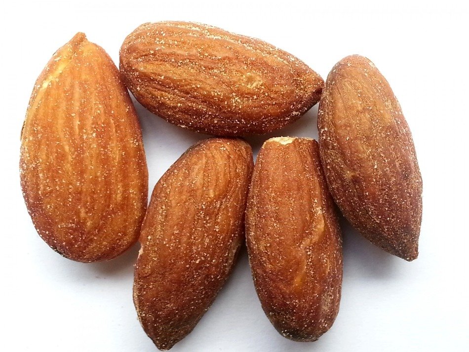 nuts with salt