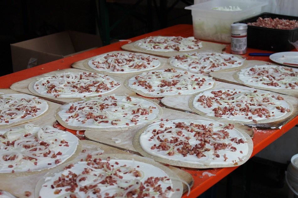 tasty and fresh tarte flamb