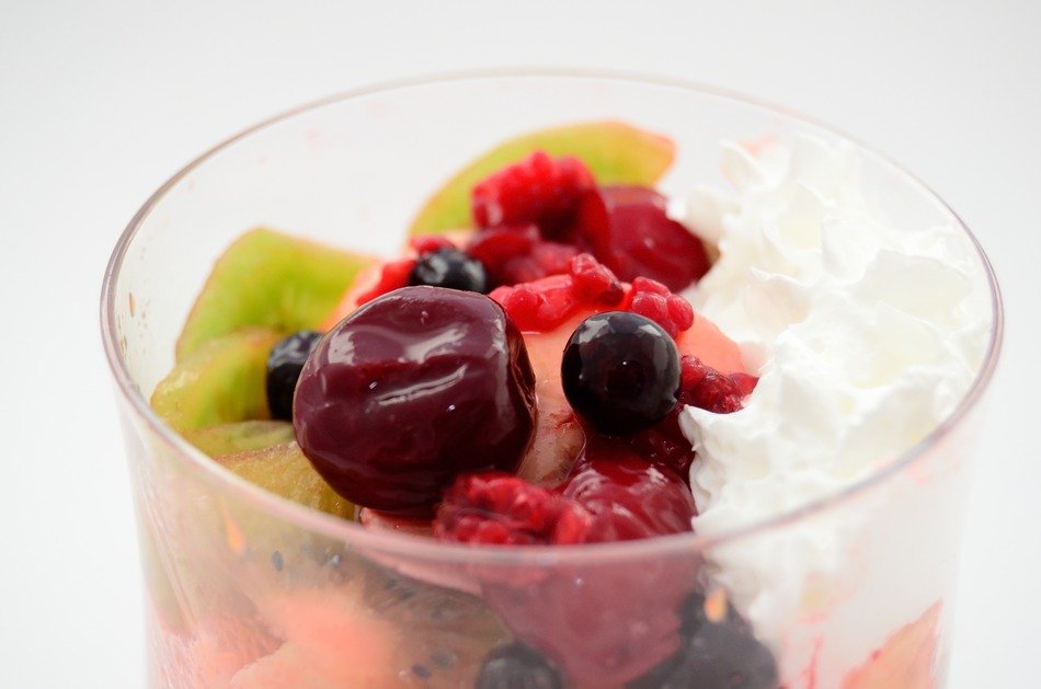 fruit and cream