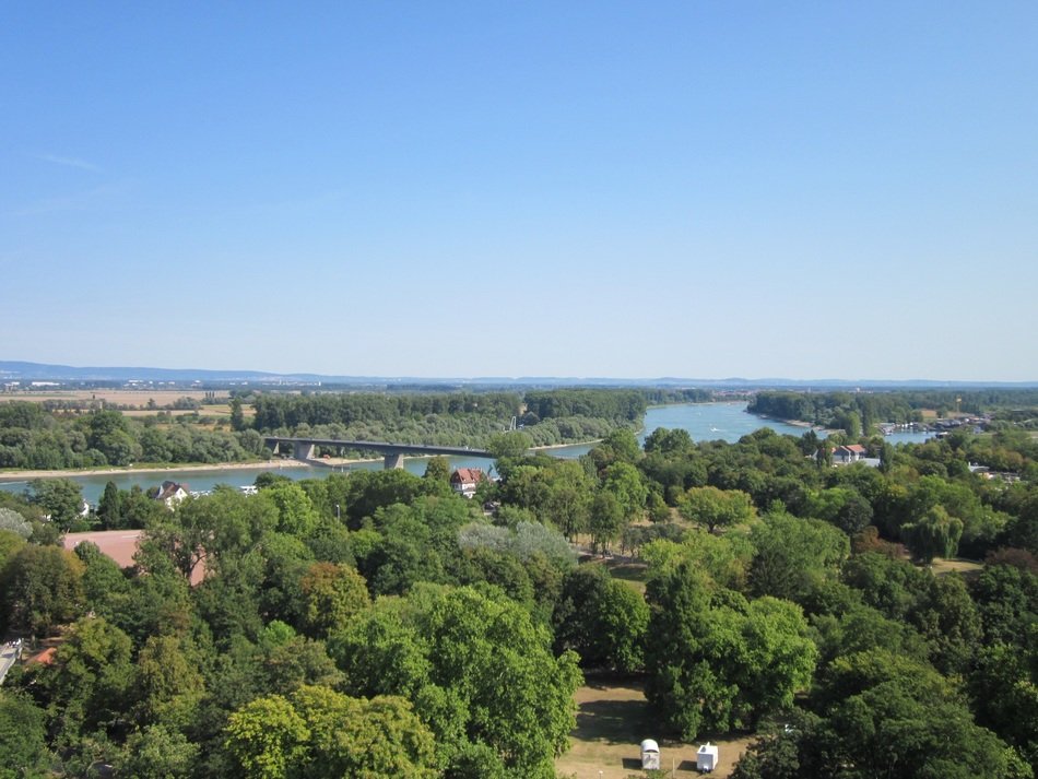 panorama of the green city of Speyer