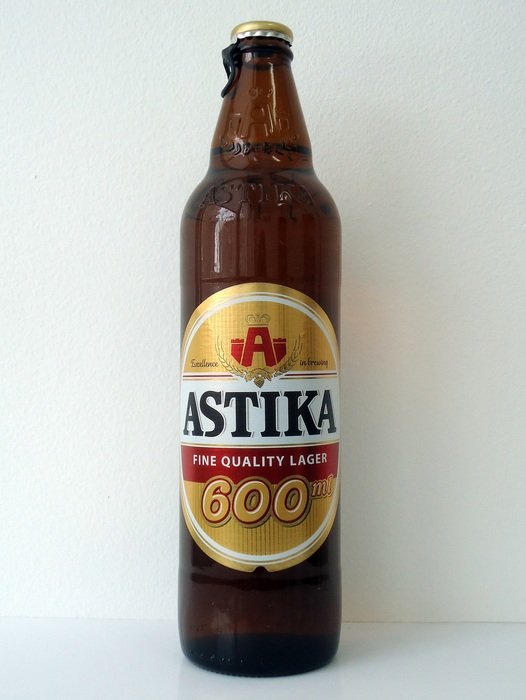 astika beer bottle
