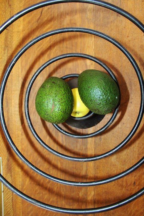 avocado on spiral bowl