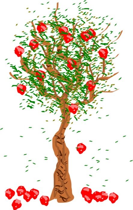clipart of the apple tree
