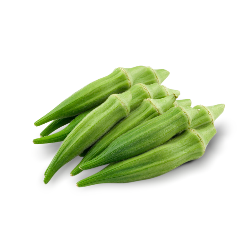 Bhindi Vegetables On A White Background Free Image Download Bhindi Vegetables On A White Background Free Image Download
