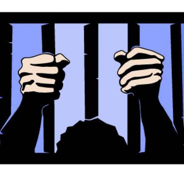 Behind Prison Bars Clip Art free image download