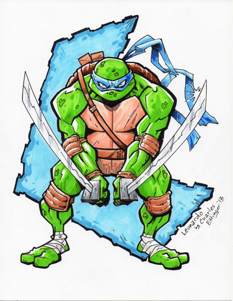 Colorful drawing of the Leonardo clipart free image download