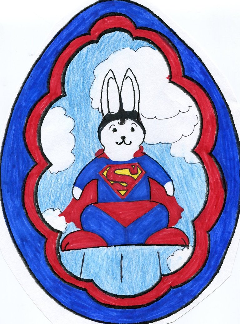 Happy Easter Superman Coloring Pages free image download