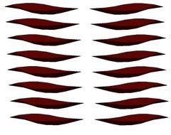 brown patterns on a white background