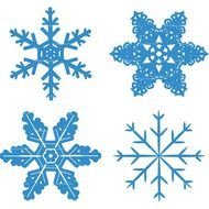 Clip Art of the snowflakes