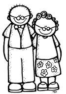 Grandparents Clip Art Black And White N4