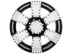 Black and white tire wheel clipart