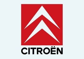 Citroen logo on a white background.