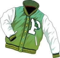 Colorful cartoon jacket clipart