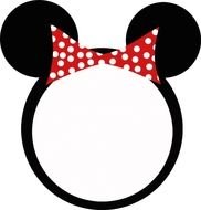 Minnie Mouse Ears Template N3