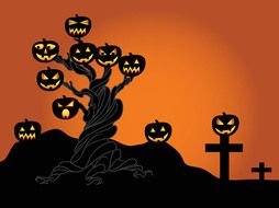 Halloween Tree Clip Art N5