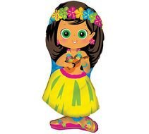 Hawaiian Luau Cartoon