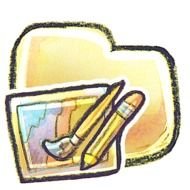 Crayon Folder Art Icon