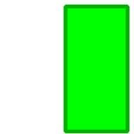 neon green rectangle drawing