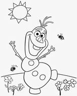 Ä°llustration of Frozen Olaf