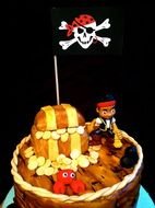 birthday cake with a pirate