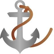 Anchor With Rope Clip Art N28