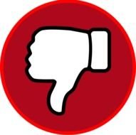 Thumbs Down Circle By Dennis Martin Symbol In A