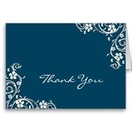 Peacock Thank You Cards