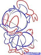 How To Draw Baby Donald Duck
