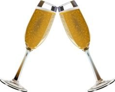 Toasting Champagne Glass N2