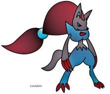 Pokemon Lucario And Mewtwo Fusion drawing