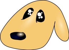 Cute Sad Dog drawing