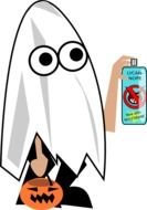 Ghost Clip Art Black And White N7