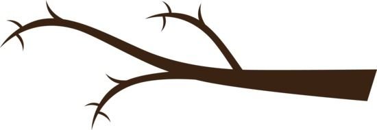 Brown tree branches clipart