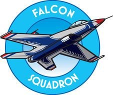 Clip Art of falcon squadron sign