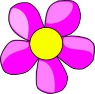 Clip Art Purple Flower 2 Pink