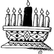 Kwanzaa Clip Art Black White