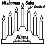 Black and white drawing with Kinara clipart