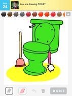 Draw Something Toilet