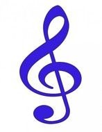 Purple Treble Clef Clip Art Right Click Image amp Save