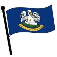 State Flags Waving Clip Art N2