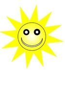 Happy Face Sun Clip Art N9