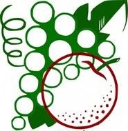 Cartoon Fruit Clip Art Grapes
