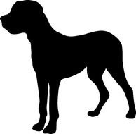 Dog Silhouette Clip Art N46