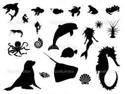 Sea Silhouette Clip Art