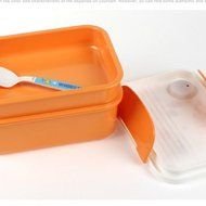 Lunch Box Square Two Tier Design Suitable For Students Lunchbox