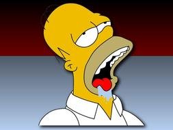 homer portrait of the simpsons